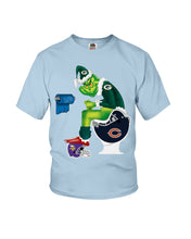 Load image into Gallery viewer, Grinch Green Bay Packers Funny Tee Youth Tee