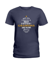 Load image into Gallery viewer, Finnish Crazy Grandma Gift For Grandma Family Ladies Tee