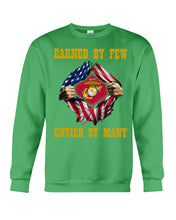 Load image into Gallery viewer, Earned By Few Envied By Many Black T-Shirt Sweatshirt