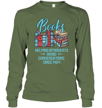 Load image into Gallery viewer, Gift For Book Lovers Funny Quote T-Shirt Unisex Long Sleeve