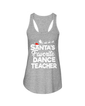 Load image into Gallery viewer, Santa Dance Teacher Christmas Shirt Ladies Flowy Tank