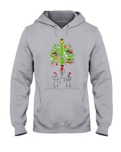 Load image into Gallery viewer, Merry Christmas Funny Dancing Skeleton Hoodie