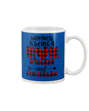 Load image into Gallery viewer, Happiness Is Being A Mom Grandma And Great Grandma Mug