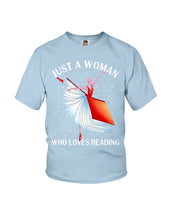 Load image into Gallery viewer, Just A Woman Loves Dancing And Reading Books Youth Tee