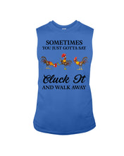 Load image into Gallery viewer, Cluck It Chicken Funny Quote T-Shirt Unisex Long Sleeve