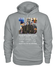 Load image into Gallery viewer, Supernatural 15 Years Anniversary Gift For Fan Black T-Shirt Hoodie