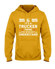 Load image into Gallery viewer, 3S And 8S Trucker Lovers Black T-Shirt Hoodie