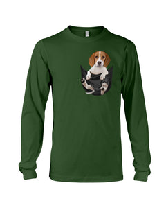 Beagle In The Pocket Funny T-Shirt Unisex Long Sleeve