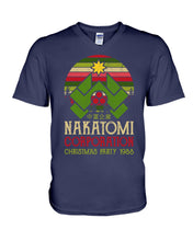 Load image into Gallery viewer, Christmas Nakatomi Corporation 1988 T-Shirt Guys V-Neck