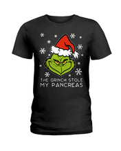 Load image into Gallery viewer, The Grinch Stole My Pancreas Ladies Tee