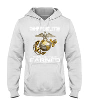 Load image into Gallery viewer, Camp Pendleton Earned Black T-Shirt Hoodie