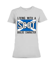 Load image into Gallery viewer, Living With A Scotland Funny Quote T-Shirt Ladies Tee