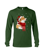 Load image into Gallery viewer, Corgi Christmas Gift Funny T-Shirt Unisex Long Sleeve