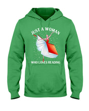 Load image into Gallery viewer, Just A Woman Loves Dancing And Reading Books Hoodie