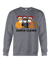 Load image into Gallery viewer, Santa Claws Funny Gift Christmas Gift For Cat Lovers Sweatshirt