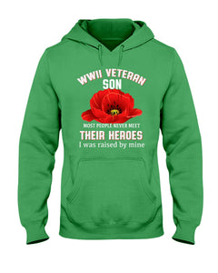 Wwii Veteran Son Gift For Veterab Mom Hoodie