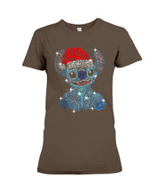 Load image into Gallery viewer, Merry Christmas Stitch Gift For Fans T-Shirt Ladies Tee
