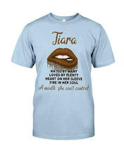 Load image into Gallery viewer, Tiara A Mouth She Can't Control Quote Name T-Shirt Guys Tee
