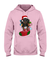 Load image into Gallery viewer, Dachshund In A Sock Christmas Cute Gift For Dachshunds Lovers Hoodie
