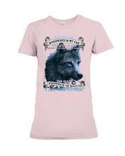 Load image into Gallery viewer, Wolf Lovers Trending Quote Tee Ladies Tee