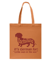 Load image into Gallery viewer, Dachshund German Shirt For Dachshunds Dog Lovers Basketweave Tote Bag