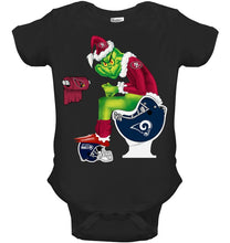 Load image into Gallery viewer, Funny Grinch San Francisco 49Ers Christmas Gift Tee Baby Onesie