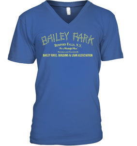 Bailey Park Bedfork Falls Ny Quote Name T-Shirt Guys V-Neck