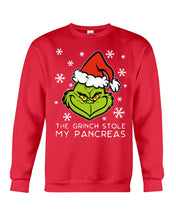 Load image into Gallery viewer, The Grinch Stole My Pancreas Sweatshirt