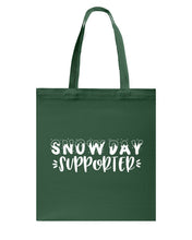 Load image into Gallery viewer, Snow Day Supporter Christmas Gift For Friends Family T-Shirt Basketweave Tote Bag