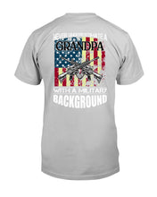 Load image into Gallery viewer, Never Underestimate A Grandpa Black T-Shirt Guys Tee