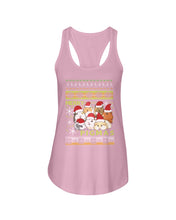 Load image into Gallery viewer, Cute Hamster Merry Christmas Gift For Hamster Lovers T-Shirt Ladies Flowy Tank