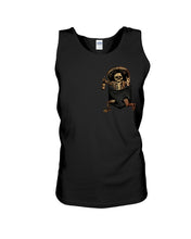 Load image into Gallery viewer, Scary Skeleton In Pocket Unisex Tank Top