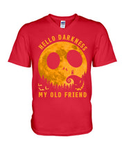 Load image into Gallery viewer, Darkness My Old Friend Halloween T-Shirt Guys V-Neck