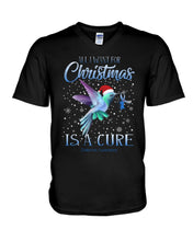 Load image into Gallery viewer, All I Want For Christmas Is A Cure Stop Diabetes Guys V-Neck