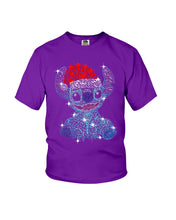 Load image into Gallery viewer, Merry Christmas Stitch Gift For Fans T-Shirt Youth Tee