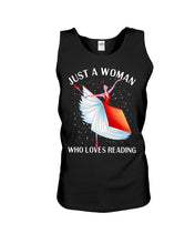 Load image into Gallery viewer, Just A Woman Loves Dancing And Reading Books Unisex Tank Top