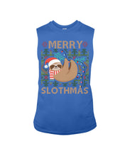 Load image into Gallery viewer, Merry Slothmas Christmas Gift For Kids Family Gift T-Shirt Unisex Long Sleeve