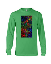 Load image into Gallery viewer, Hummingbird Cosmic Light Color Black T-Shirt Unisex Long Sleeve
