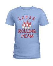 Load image into Gallery viewer, Lefse Rolling Team Cute Tee Ladies Tee