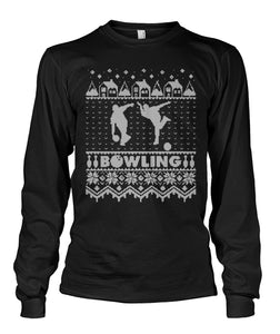 Bowling Christmas Ugly Unisex Long Sleeve