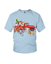 Load image into Gallery viewer, Merry Christmas In Town Cow Lovers Gift For Farmers Youth Tee