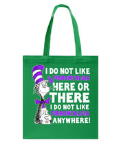 Load image into Gallery viewer, Fibromyalgia Anywhere Break Cancer Spirit T-Shirt Basketweave Tote Bag