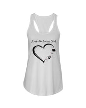 Load image into Gallery viewer, Just An Iowa Girl Ladies Flowy Tank