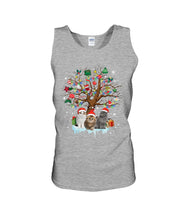 Load image into Gallery viewer, Christmas Tree Cat Lovers Cute Funny T-Shirt Unisex Tank Top