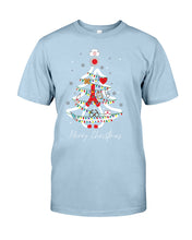 Load image into Gallery viewer, Nurse Tree Christmas Funny T-Shirt Guys Tee