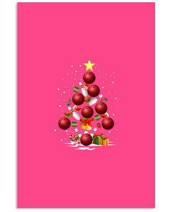 Bowling   Bowling Christmas Tree Christmas T-Shirt Vertical Poster