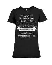 Load image into Gallery viewer, December Girl Fun Quote T-Shirt Ladies Tee