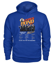 Load image into Gallery viewer, James Bond Anniversary Autograph 1962-2020 T-Shirt Hoodie