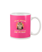 Load image into Gallery viewer, Cat Lovers T-Shirt Not Arguing Just Explaining Mug