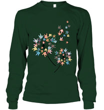 Load image into Gallery viewer, Sign Language - Dandelion Custom T-Shirt Unisex Long Sleeve